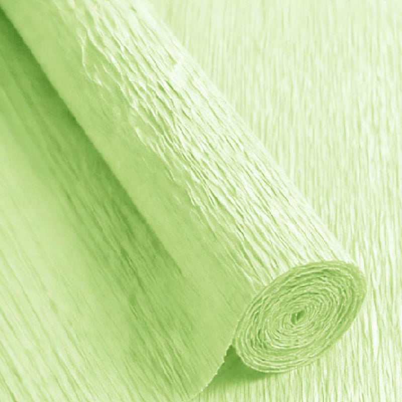 LCREATE LCREATE LCREATE Crepe Paper Roll 8.2ft Long 17 Inch Wide for Wedding Ceremony Various Large Festivals Decoration (18-Water Green) - Image 1